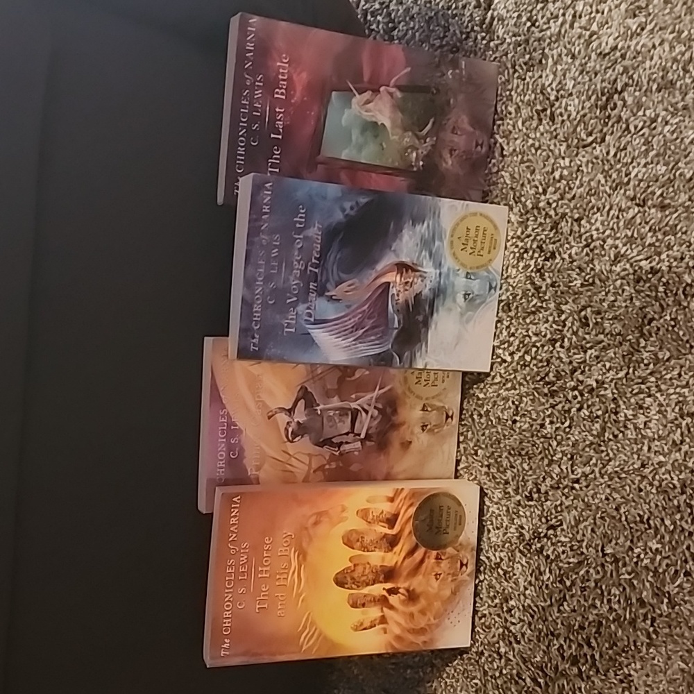 Chronicles of Narnia books 3, 4, 5 and 7